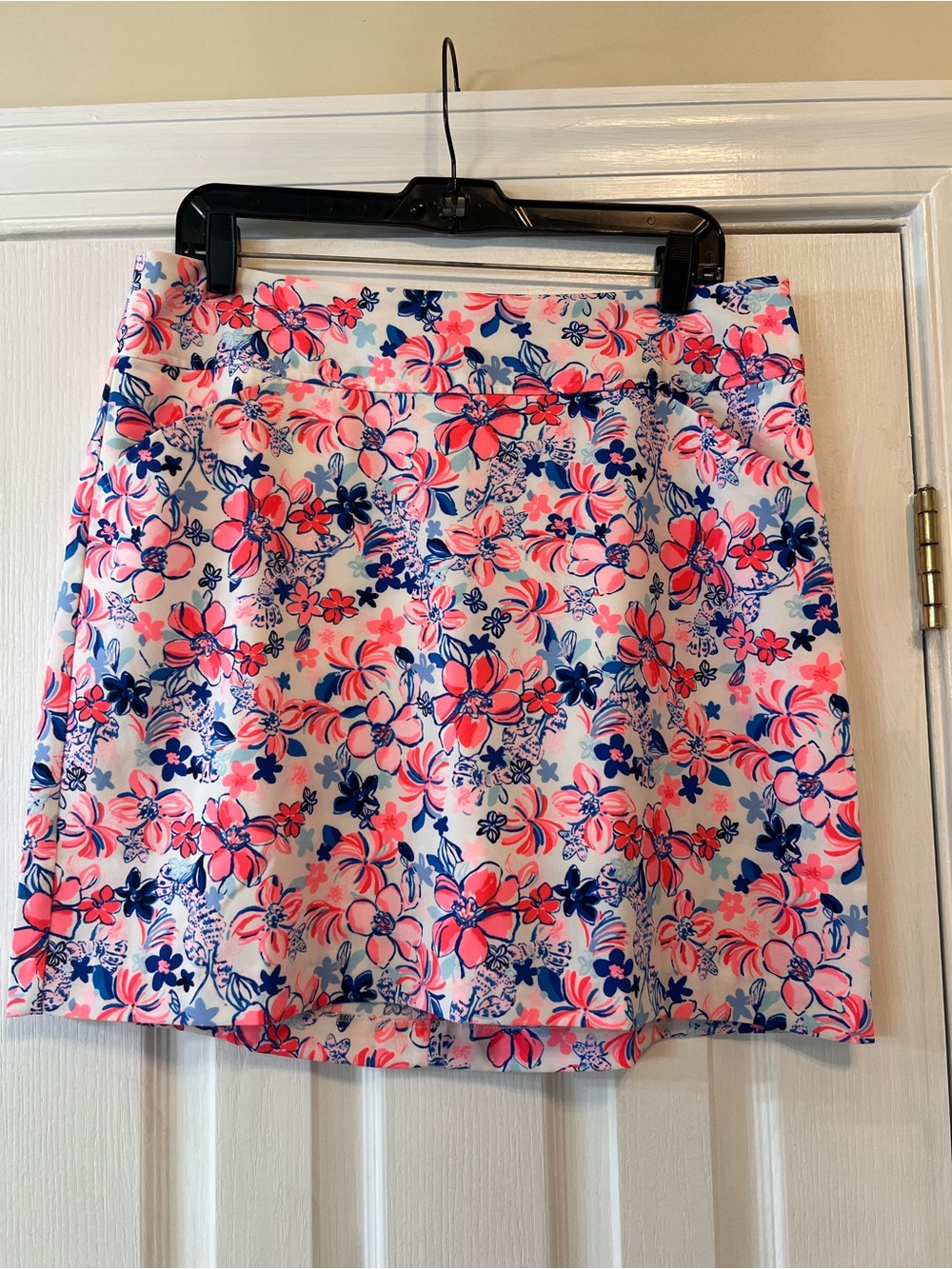 NWT Lilly Pulitzer Jonas Skort Size 12 Party Like a Lobstar Resort White